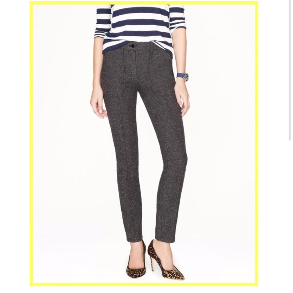 JCREW Stretch Skinny Herringbone Cargo Pants Sz 2